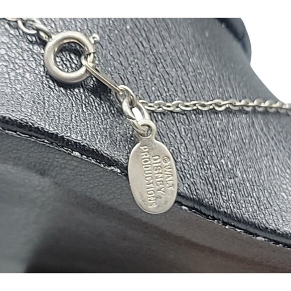 Sterling Silver Disney Vintage Pendant 925 Mickey Mouse 19" Silver Tone Chain - Picture 7 of 16